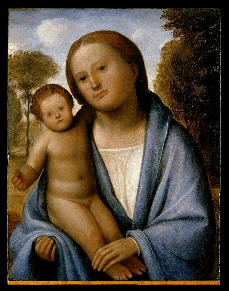 Bramantino, madonna col bambino missouri