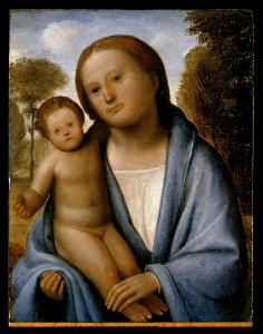 Bramantino, madonna col bambino missouri