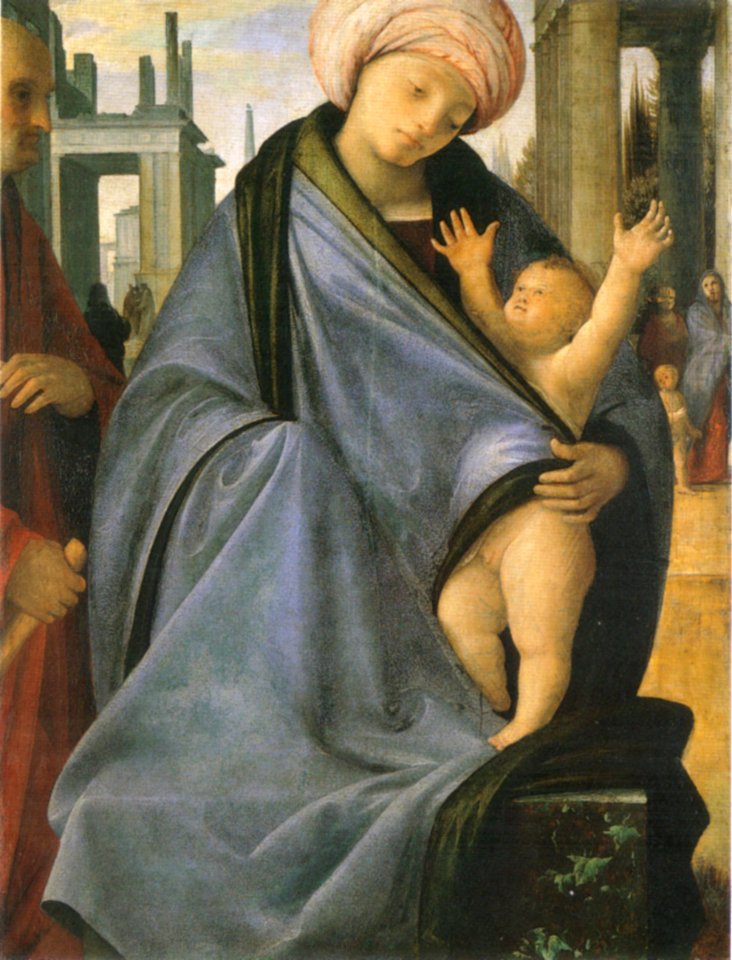 Bramantino, madonna e un personaggio