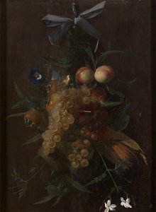 Jan Anton van der Baren - Festoon with Fruit and Flowers