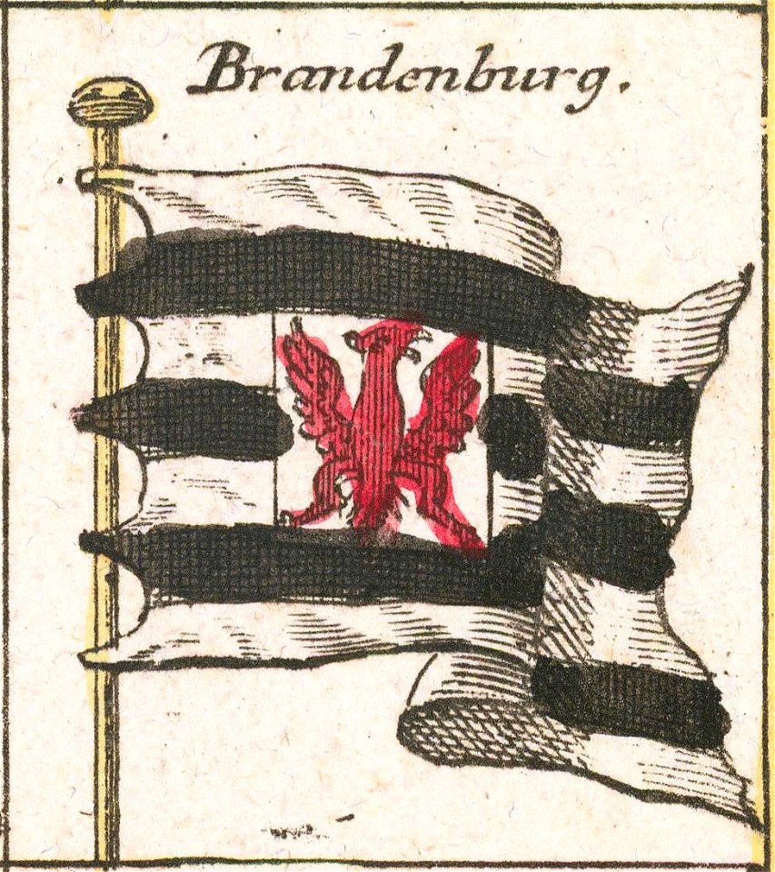 Brandenburg - Ca. 1760 flag chart by Tobias Lotter (cropped)