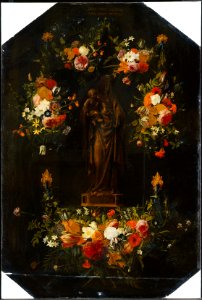 Jan Anton van der Baren - Statue of Mary in a Garland