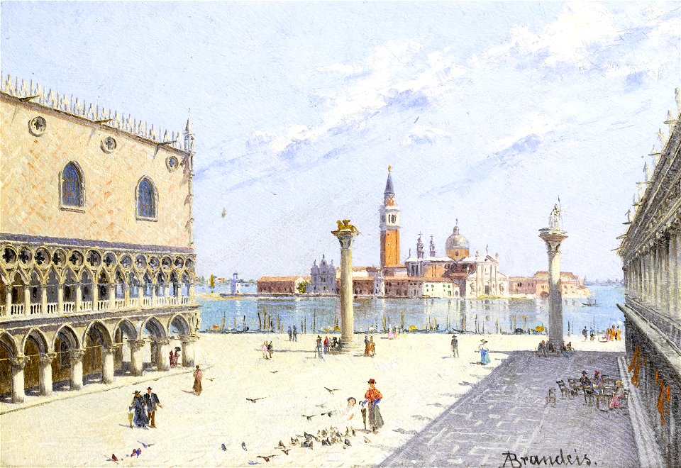 Antonietta Brandeis - La Piazzetta, Palazzo Ducale, Venezia (01)