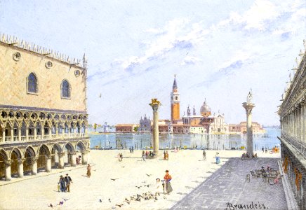 Antonietta Brandeis - La Piazzetta, Palazzo Ducale, Venezia (01)