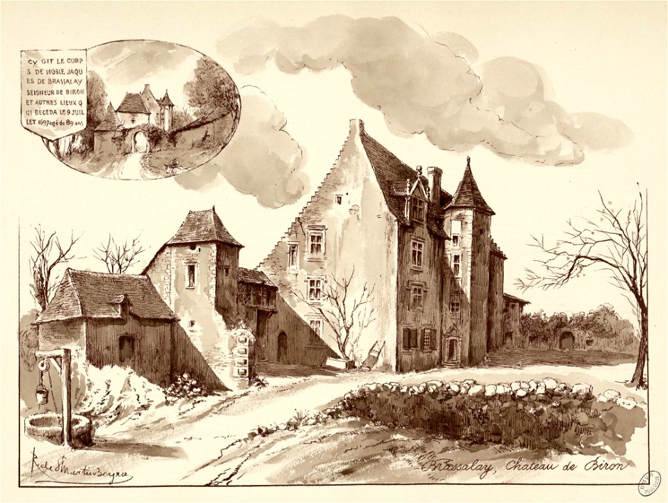 Brassalay, château de Biron - Fonds Ancely - B315556101 A SAINTMARTIN 011