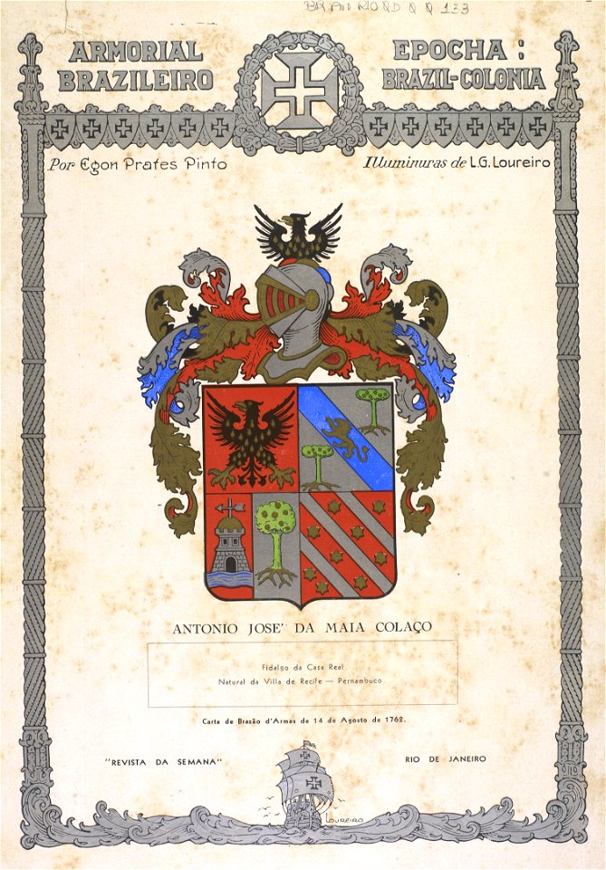 Brasão de Antônio José da Maia Colaço 02