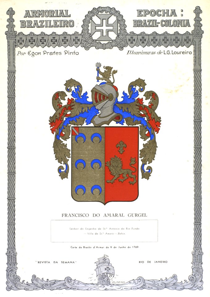 Brasão de Francisco do Amaral Gurgel 02