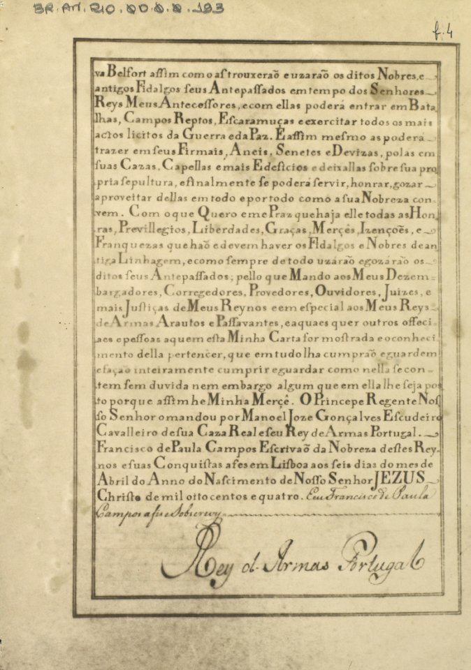 Brasão de Antônio Gomes da Silva Berfolt 02