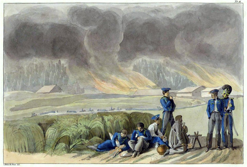 Brasłaŭ, Dzisna. Браслаў, Дзісна (C. Faber du Faur, 21.07.1812) (2)