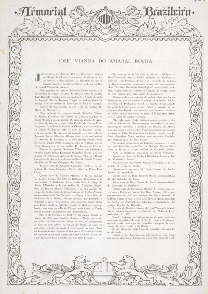 Brasão de José Viana do Amaral Rocha 01