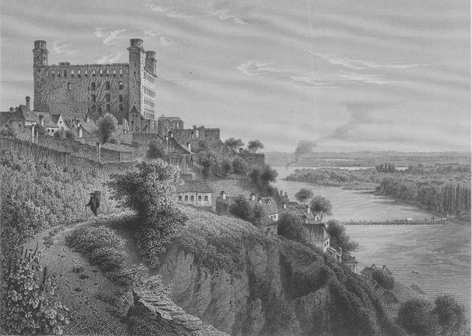 Bratislava Castle, mid-1800s
