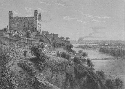 Bratislava Castle, mid-1800s