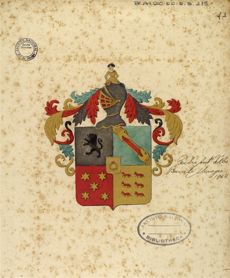 Brasão de Pedro Antônio Teles Barreto de Meneses 02