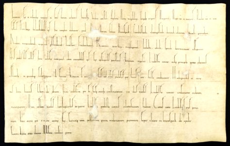 Braunschweig Weiheurkunde der Magnikirche von 1031 A III 7 1 (Stadtarchiv Braunschweig) retusche