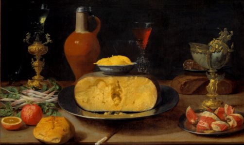 Breakfast Piece with Cheese and Goblet (Jacob Fopsen van Es) - Nationalmuseum - 18149
