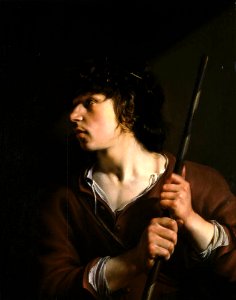 Salomon de Bray - Jonge man met een krans op het hoofd (1635)