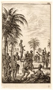 Braziliaanse plechtigheid een huwbaar meisje wordt tot bloedens toe gesneden, objectnr A 19568