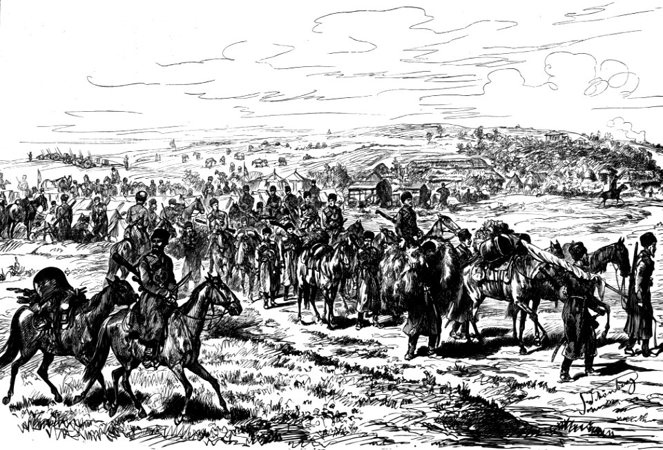 Breaking up the camp of Mahommedan Cossacks at Fratesti