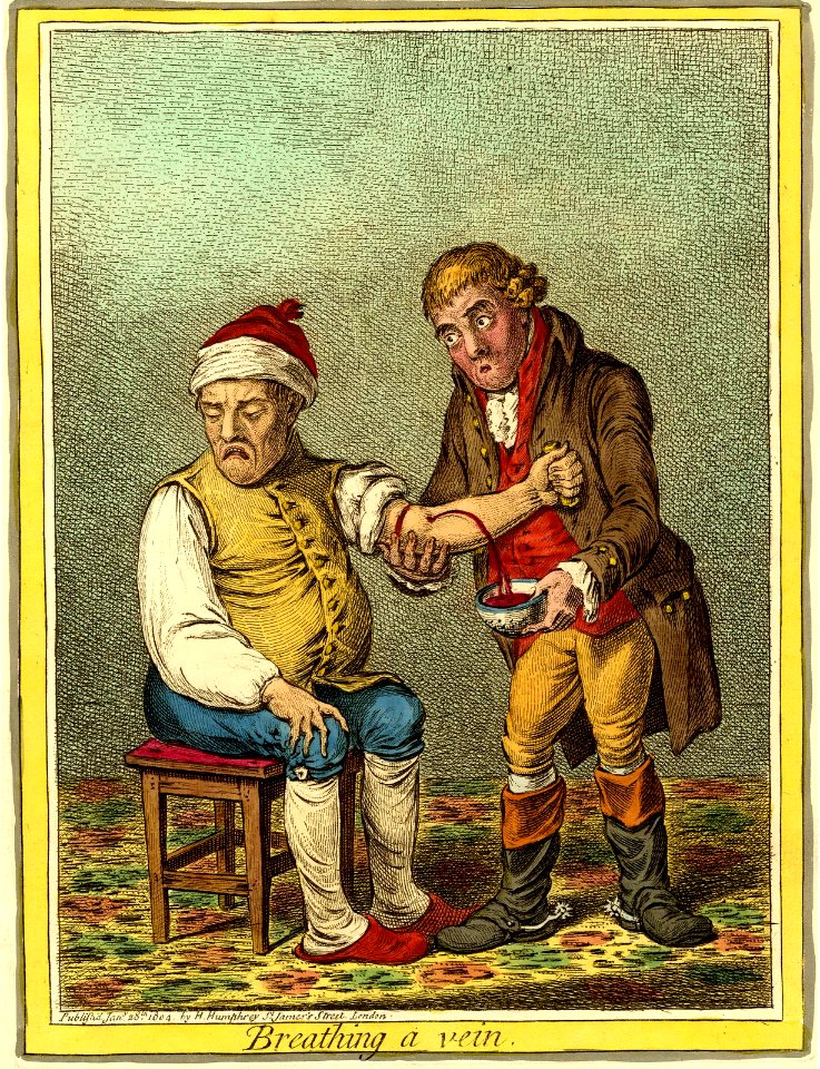Breathing a vein. (BM 1868,0822.7153)