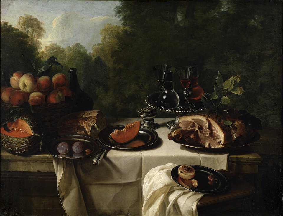 Breakfast Piece with Ham (François Desportes) - Nationalmuseum - 17802