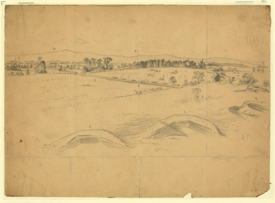 Breastworks near Williamsport, Md., thrown up by Gen. Lee's army, on its retreat toward the Potomac LCCN2004661449