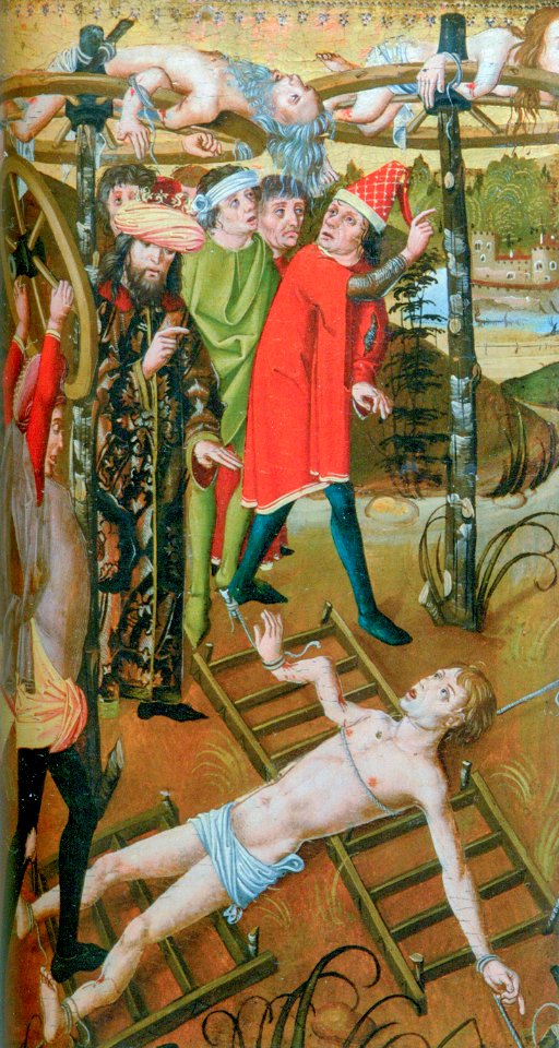 Breaking with the wheel, c 1490