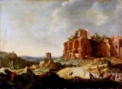 Breenbergh, Bartholomeus - The Stoning of Saint Stephen - Google Art Project