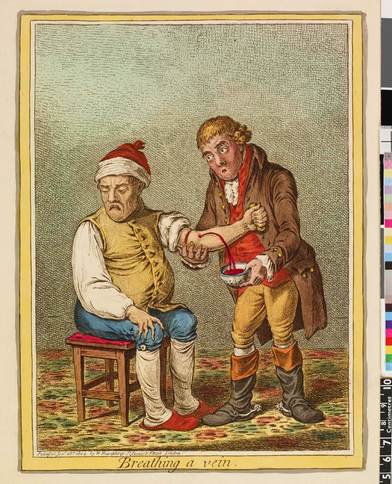 Breathing a vein. (BM 1868,0822.7153 1)