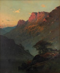 Gorge in the Highlands by Alfred de Bréanski