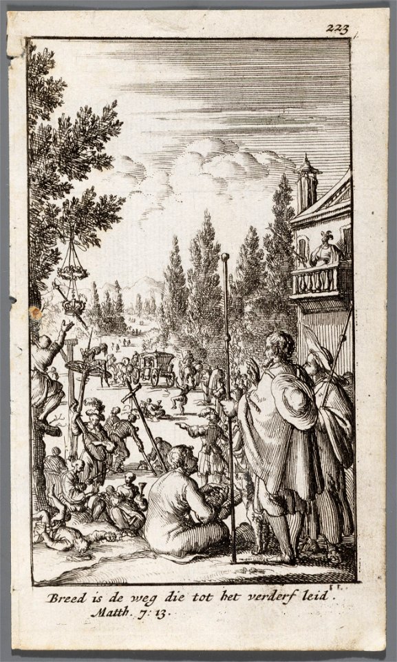Breed is de weg die tot het verderf leid, objectnr A 41564