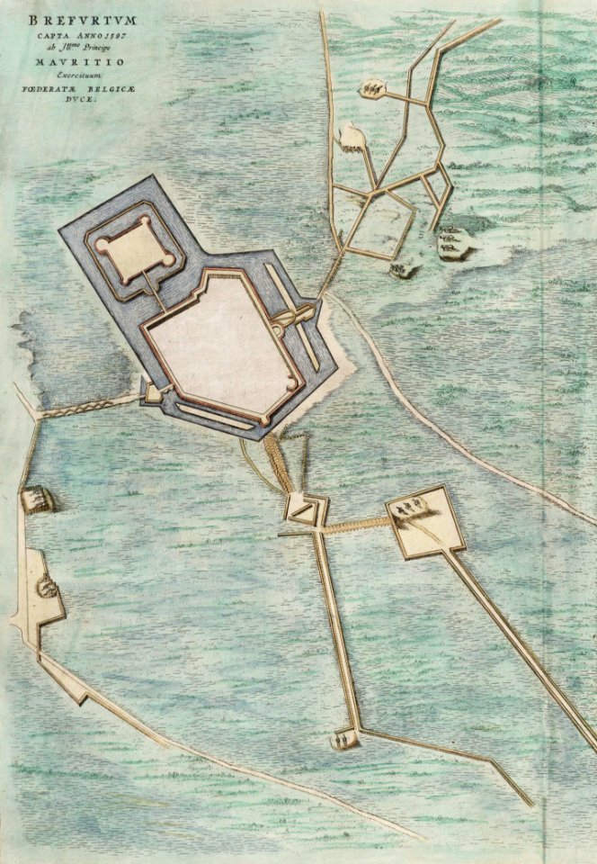 Brefurtum Capta Anno 1597 - Siege of Bredevoort (Detail, J.Blaeu 1649)