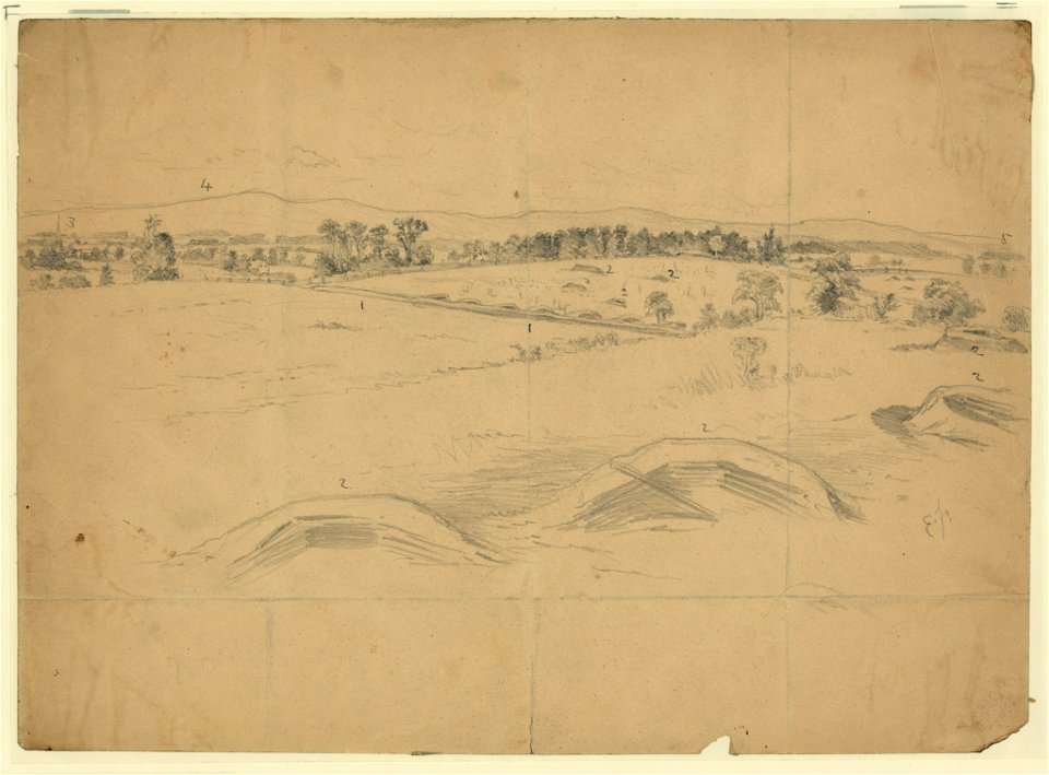 Breastworks near Williamsport, Md., thrown up by Gen. Lee's army, on its retreat toward the Potomac LCCN2004661449