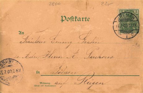 Bremen, Bremen - Rathaus (2) (back) (Zeno Ansichtskarten)