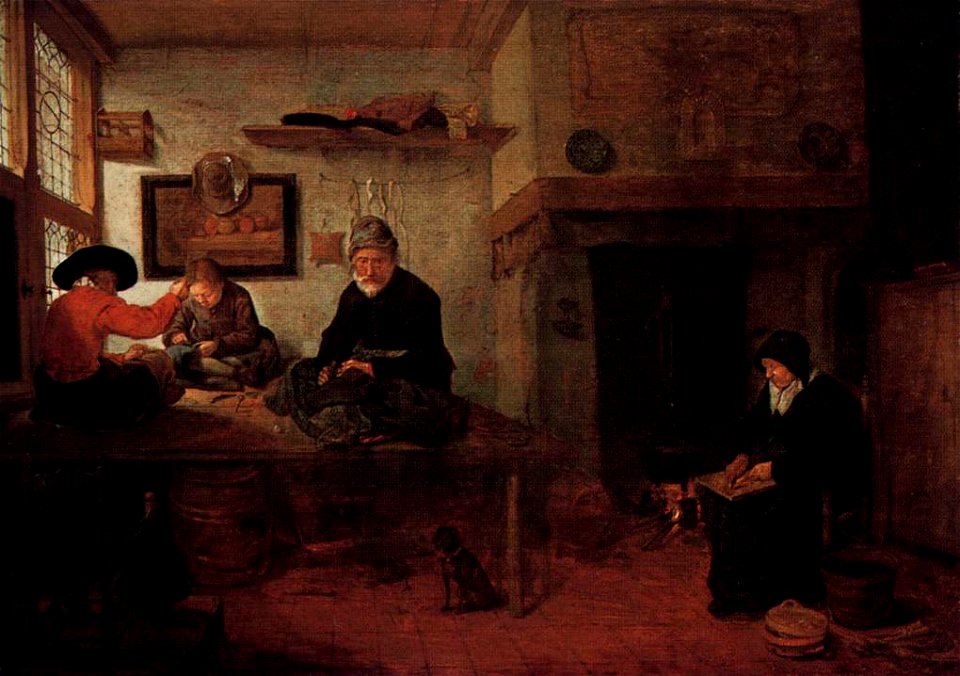 Quiringh van Brekelenkam - Interior of a Tailor's Shop - WGA03175