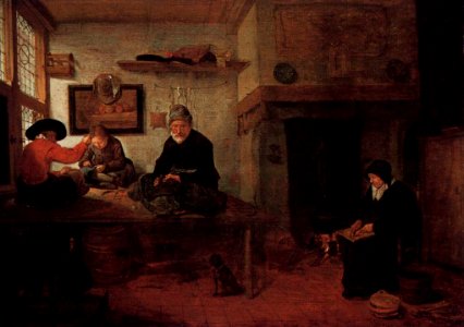 Quiringh van Brekelenkam - Interior of a Tailor's Shop - WGA03175