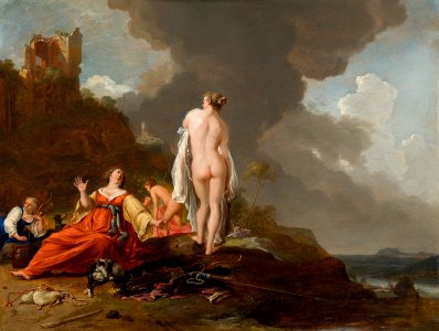 Landscape with Nymphs, by Bartholomeus Breenbergh. Free illustration for personal and commercial use.