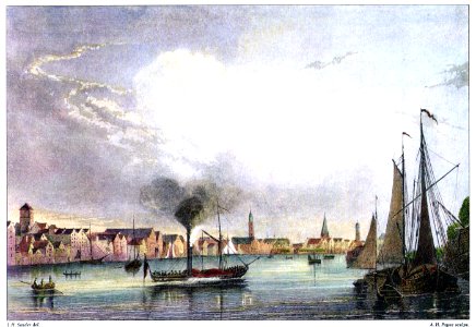 Bremen Weserseite c1840