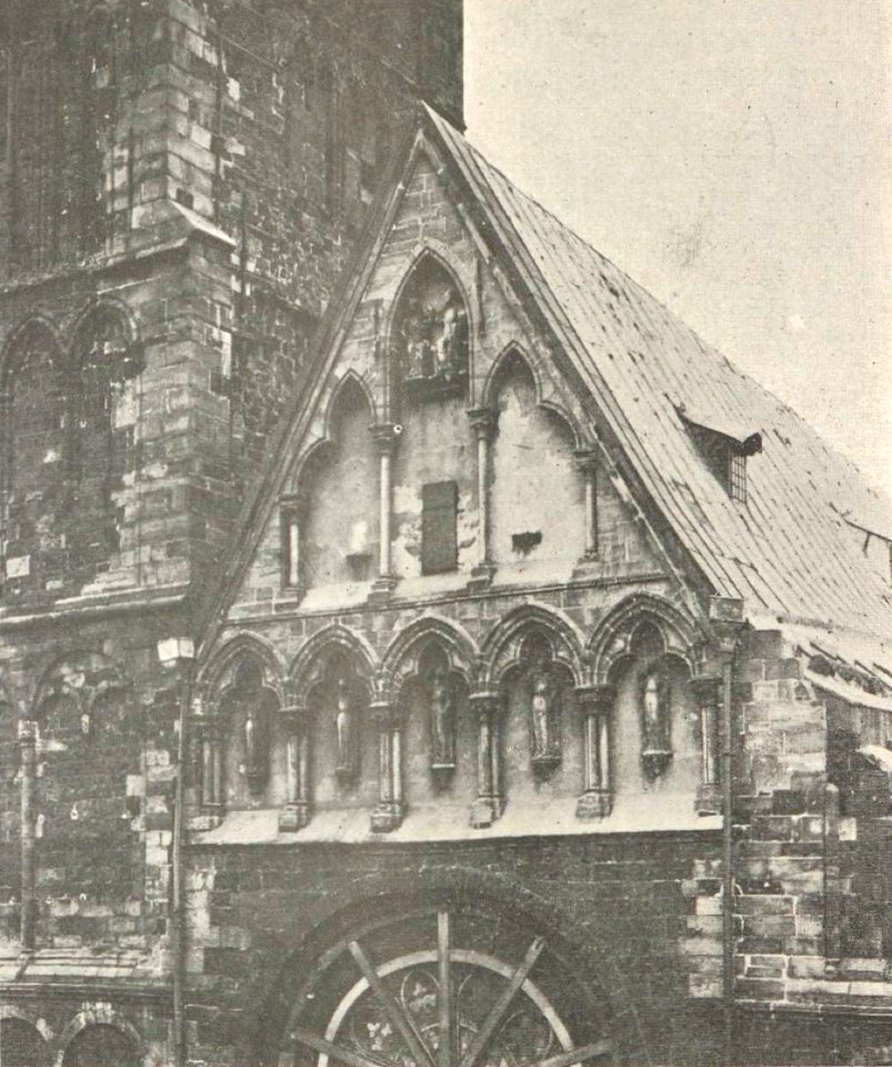Bremer Dom Westgiebel vor 1888 Br&Bauten