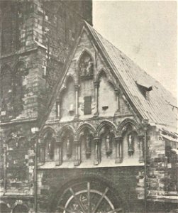 Bremer Dom Westgiebel vor 1888 Br&Bauten