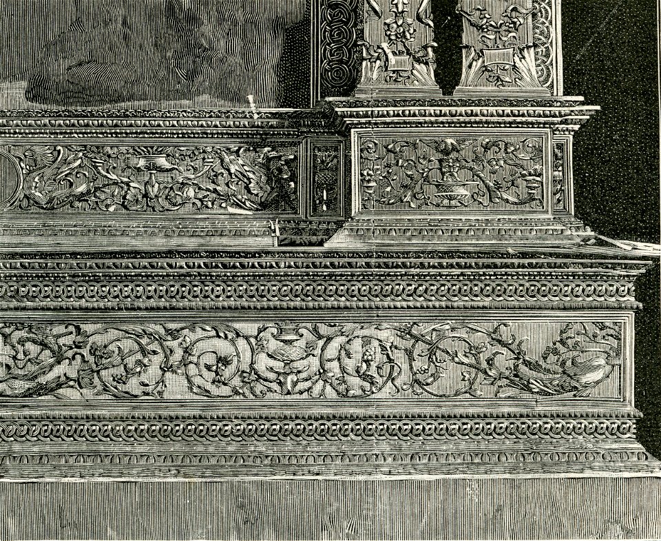 Brescia chiesa di San Francesco dettaglio dell’ancona d’altare