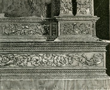 Brescia chiesa di San Francesco dettaglio dell’ancona d’altare