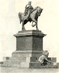 Brescia monumento a Giuseppe Garibaldi. Free illustration for personal and commercial use.