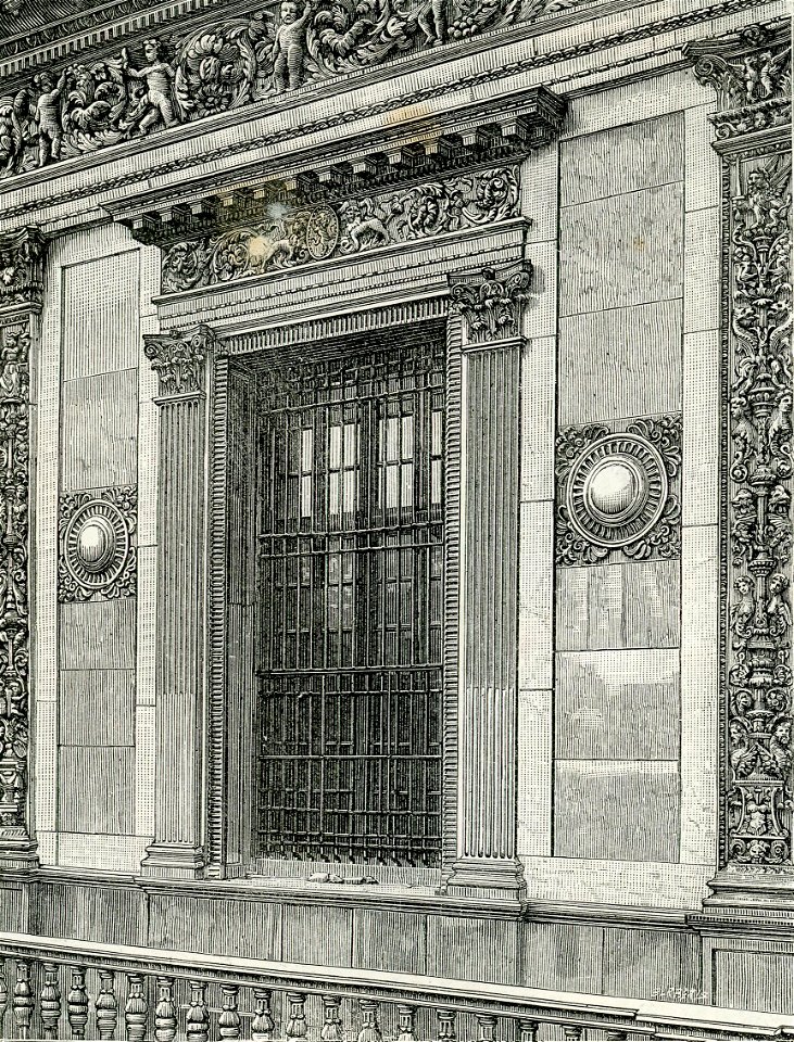 Brescia (Palazzo Comunale) finestra nel lato sinistro della Loggia 1