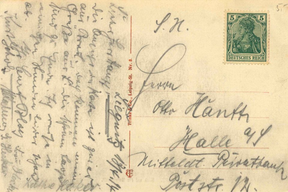 Breslau, Schlesien - Universität (2) (back) (Zeno Ansichtskarten)