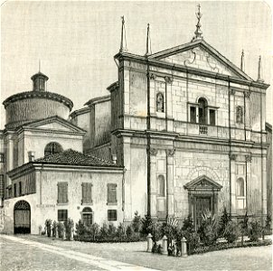 Brescia chiesa di San Domenico xilografia di Barberis
