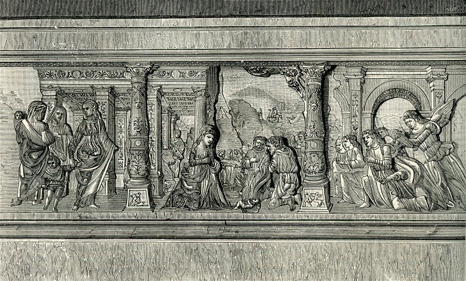 Brescia (chiesa di San Francesco) bassorilievo a tre riparti