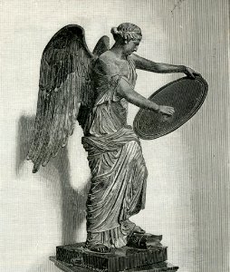 Brescia (Museo Civico Romano) la Vittoria Greca, statua in bronzo