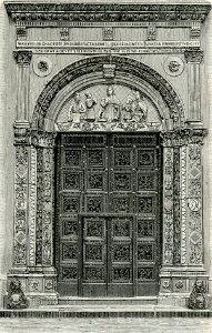 Brescia porta della chiesa di S. Maria delle Grazie