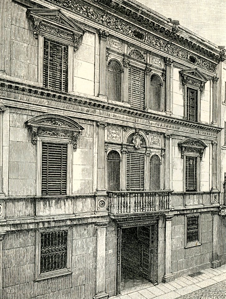 Brescia casino Fortunato xilografia di Barberis