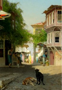 Women by the Fountain in Constantinople by Germain Fabius Brest